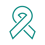 Icon of cancer ribbon